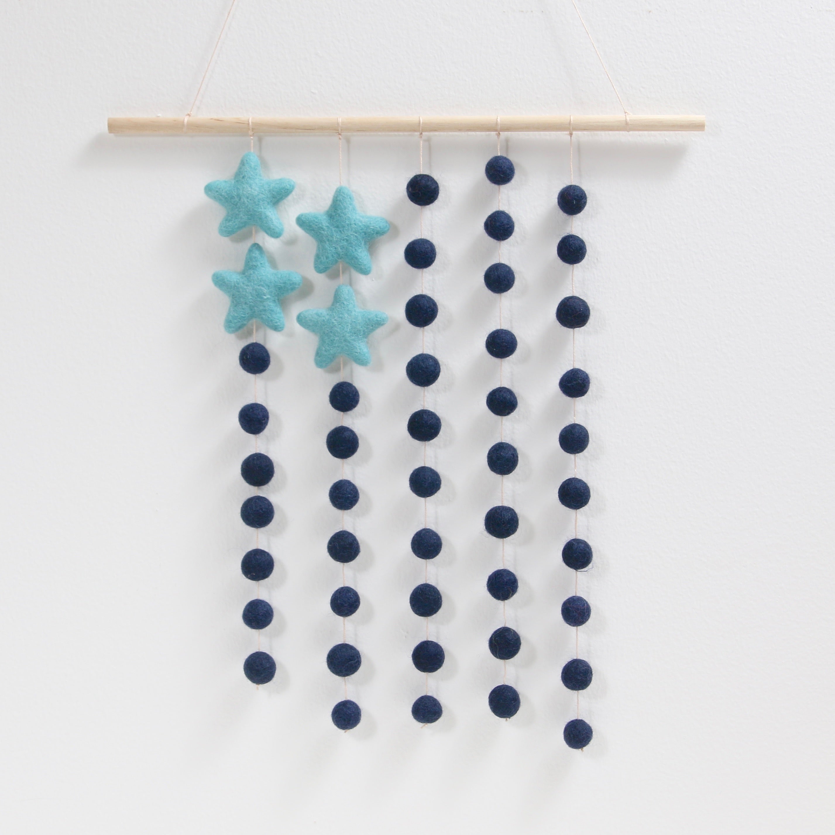 Felt Stars in Midnight