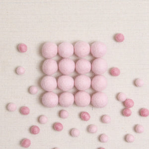 Peony Felt Balls