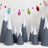 Bronze Tipped Holiday Lights, Felt Shapes