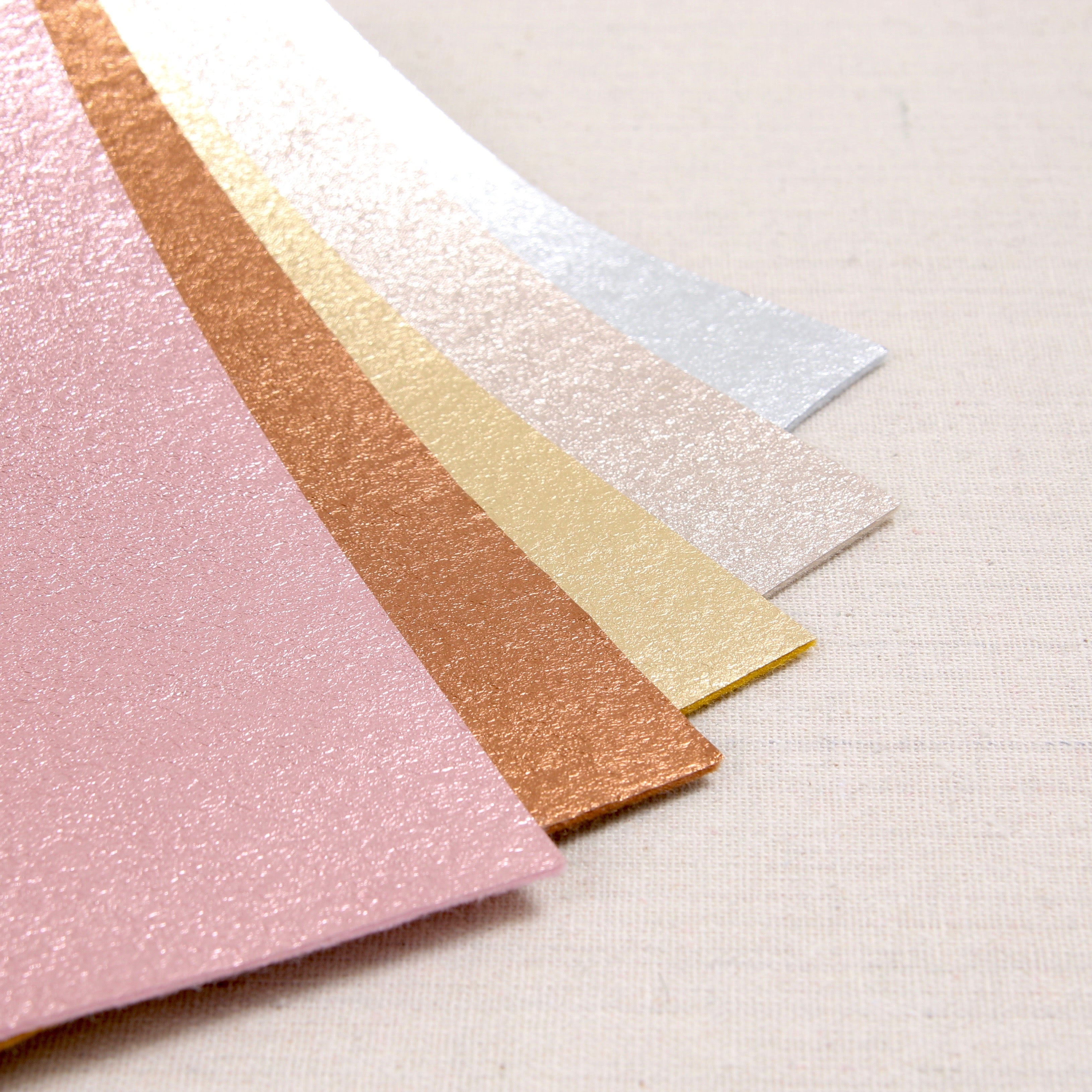 Silver Metallic Felt