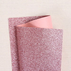 Blush Glitter Felt