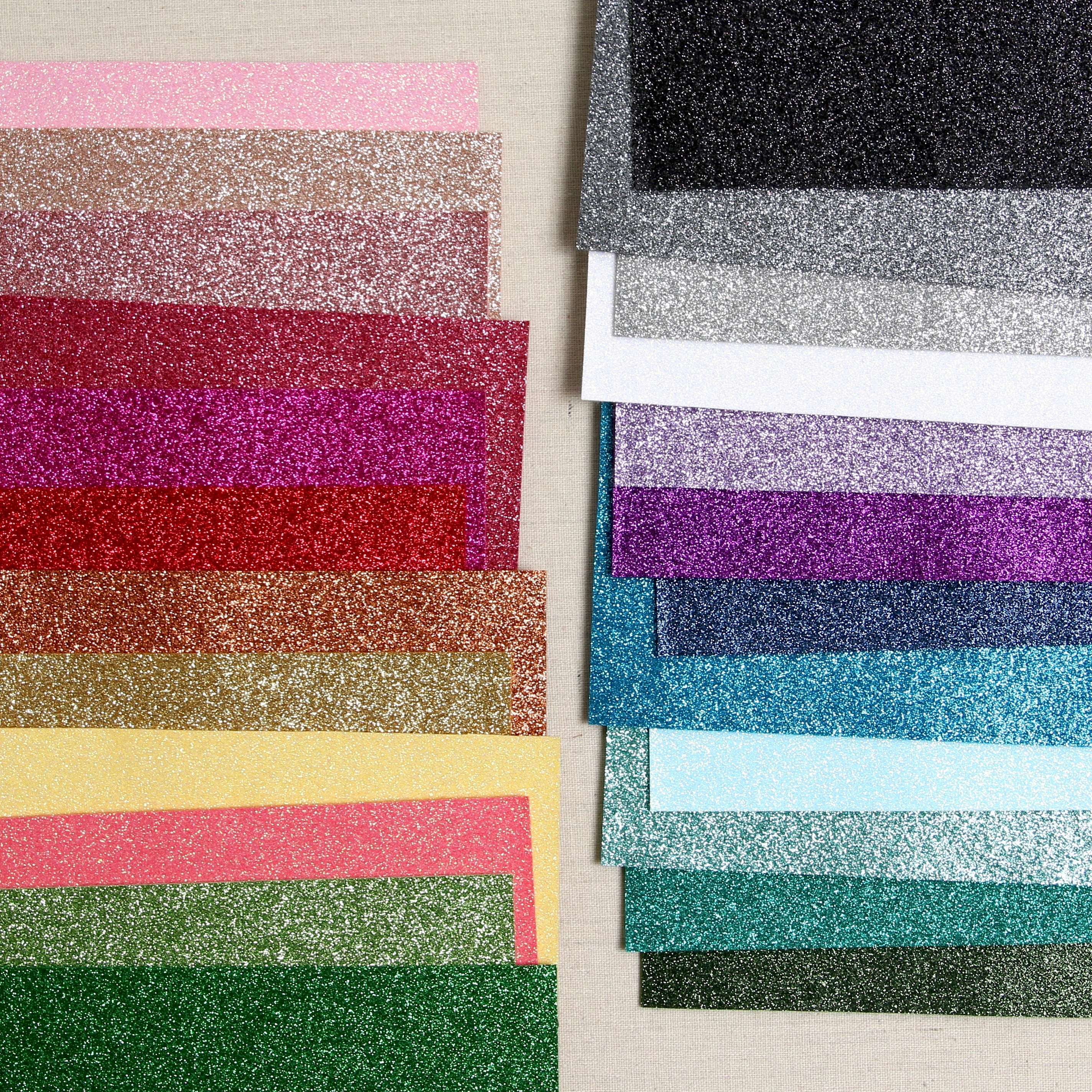 Teal Glitter Felt