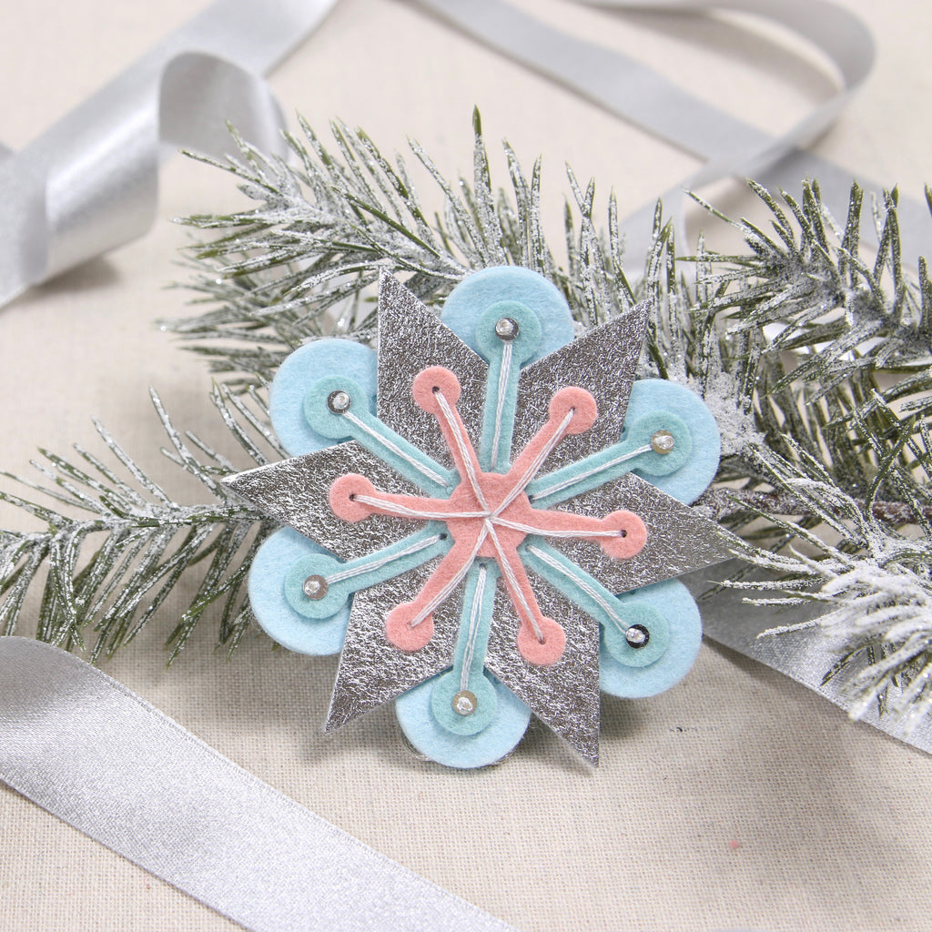 Silver Metallic Felt