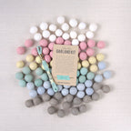 White Felt Balls