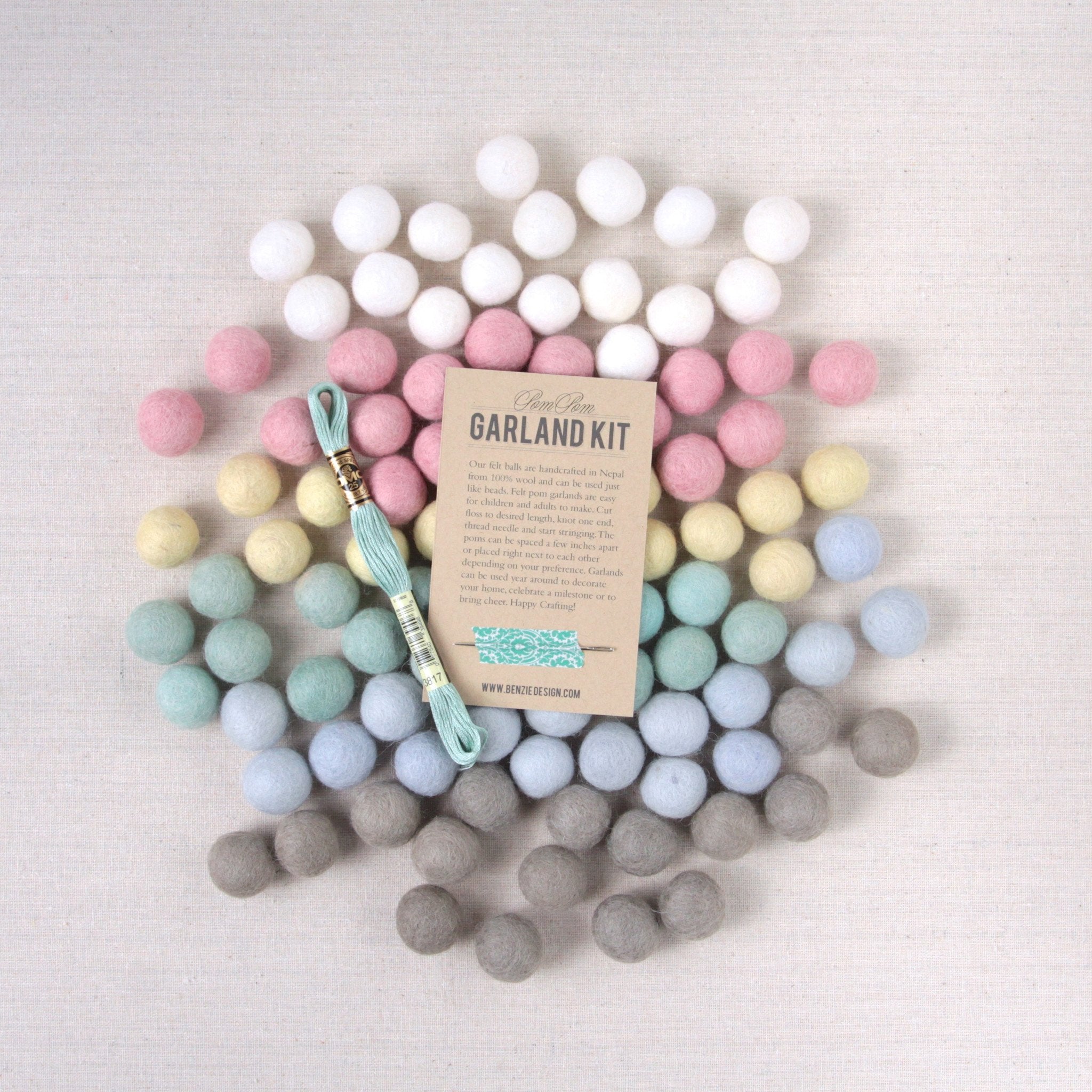 White Felt Balls