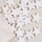 Felt Stars in White