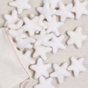 Felt Stars in White