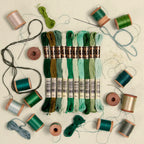 DMC Embroidery Floss, Green Palette