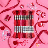 DMC embroidery floss, red embroidery floss