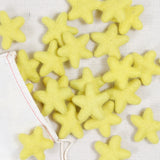 Felt Stars in Lemonade Yellow