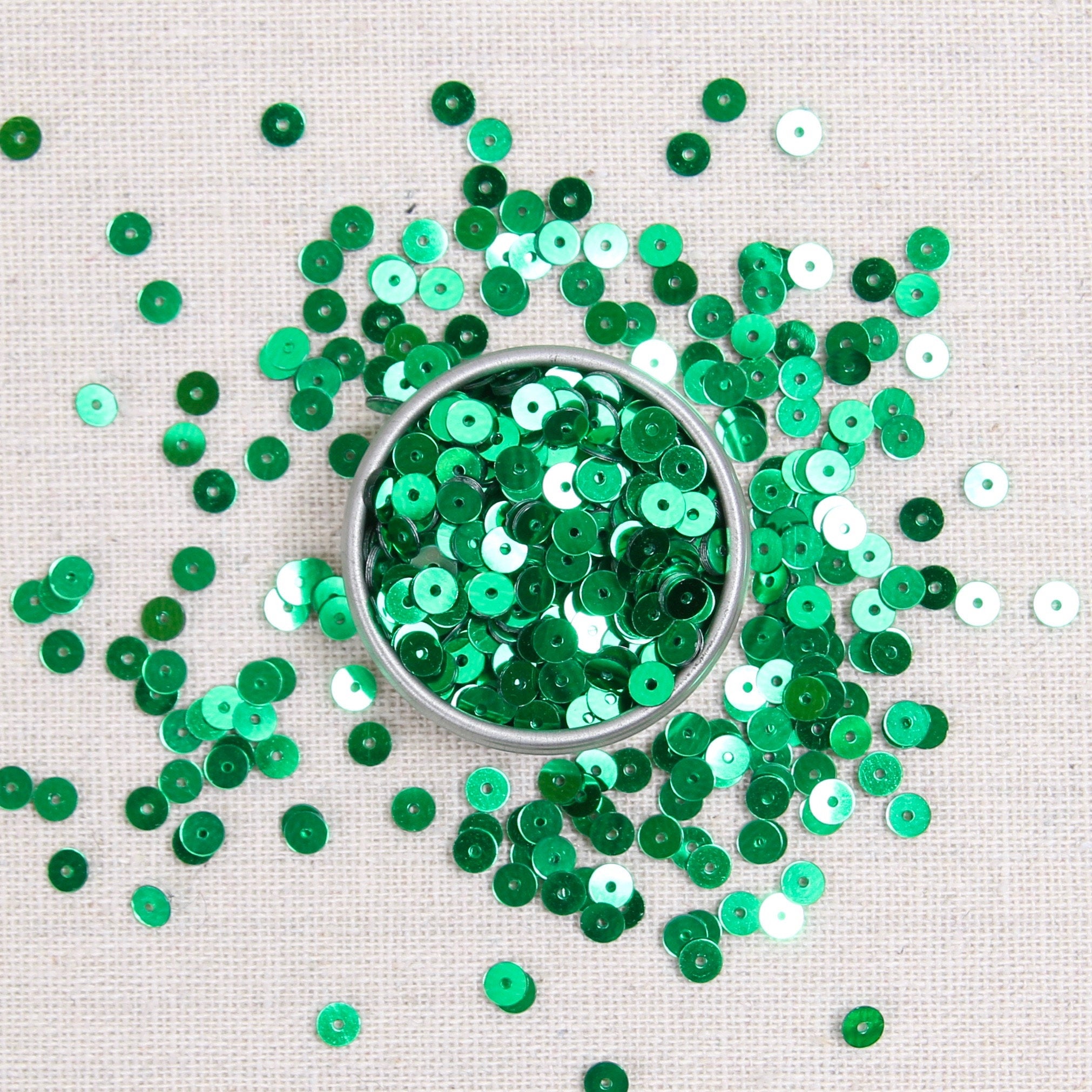 Kelly green sequins, Kelly green, metallic green sequins, green sequins
