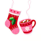 Stocking and Hot Chocolate Ornament Kit