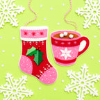 Stocking and Hot Chocolate Ornament Kit
