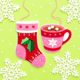 Stocking and Hot Chocolate Ornament Kit