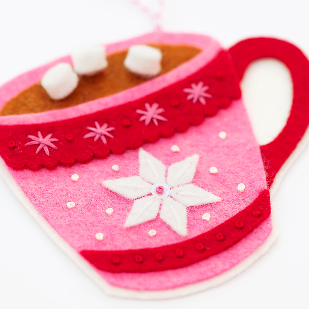 Stocking and Hot Chocolate Ornament Kit
