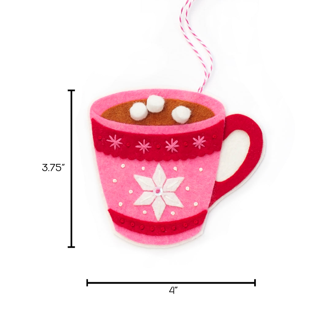 Stocking and Hot Chocolate Ornament Kit