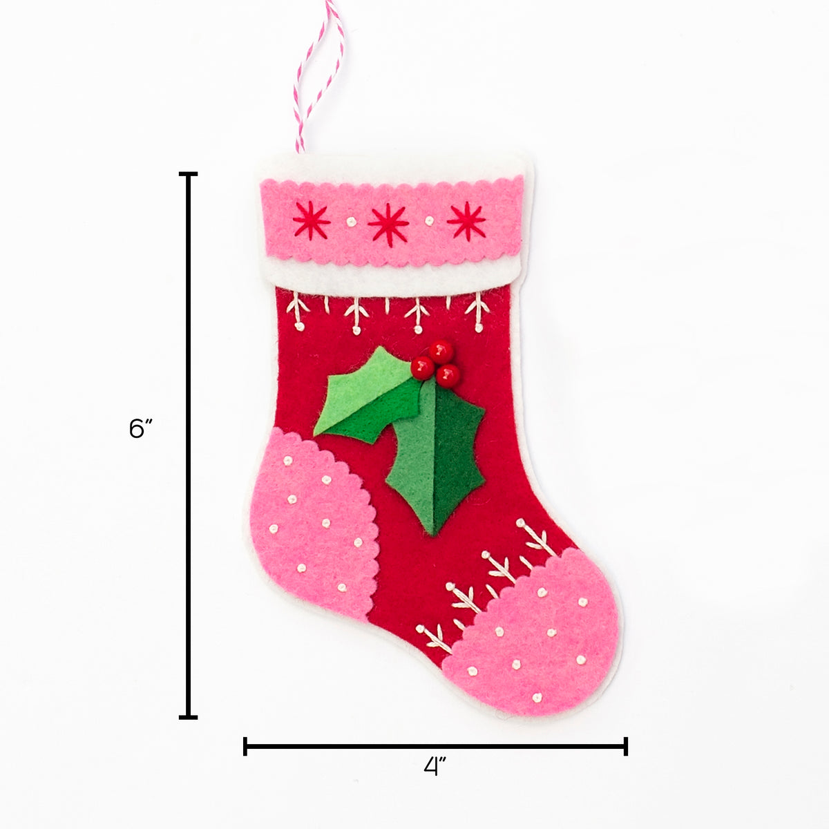 Stocking and Hot Chocolate Ornament Kit