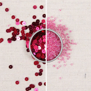 Metallic Sequins or Beads: Magenta