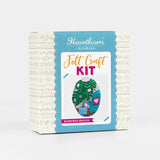 Monstera Felt Craft Brooch Kit