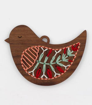 Bird - DIY Stitched Ornament Kit