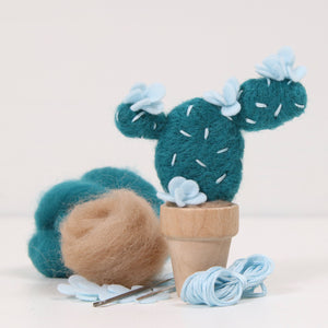 Needle Felting Kit, Prickly Pear