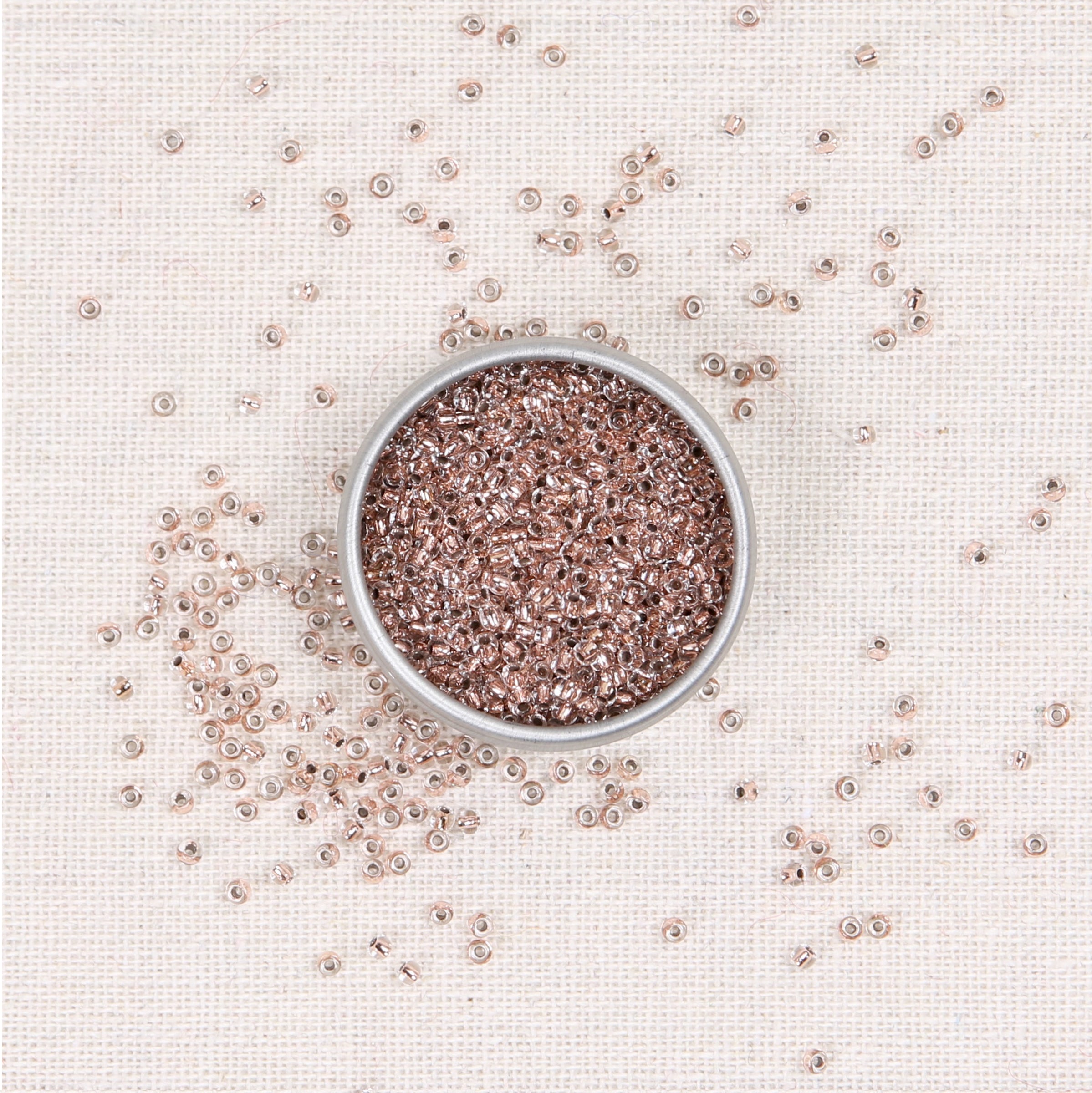 rose gold beads, rose gold seed beads