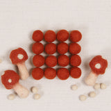 Russet Felt Balls