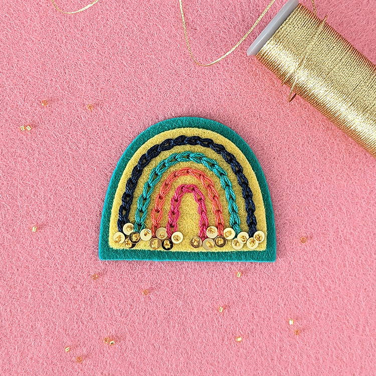 Pocket Rainbow, Stitchable Deep Etch Die