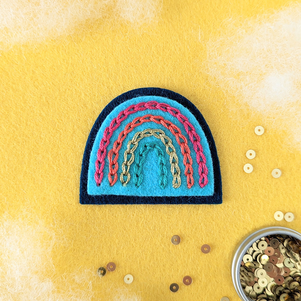 Pocket Rainbow, Stitchable Deep Etch Die