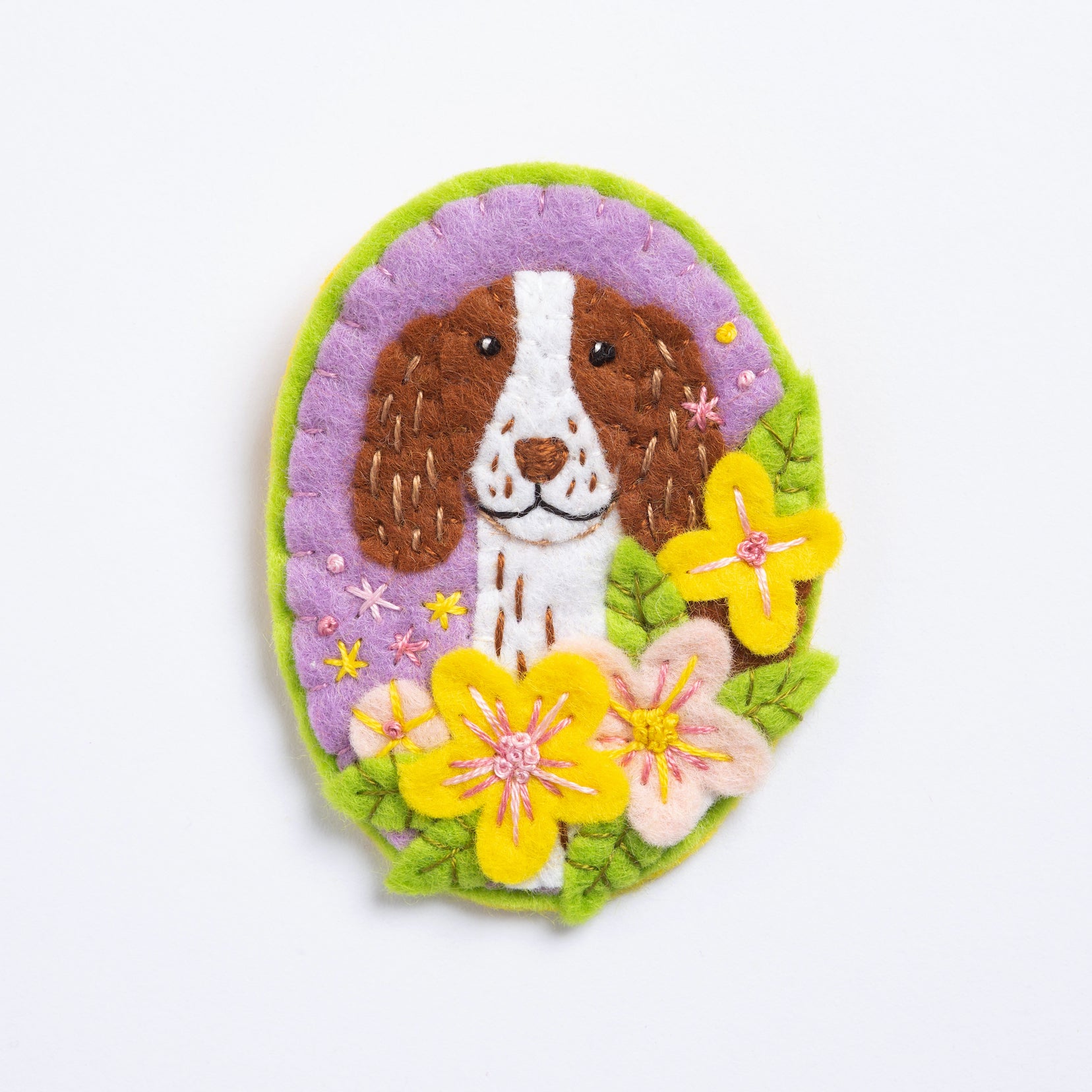 Springer Spaniel Brooch Felt Craft Kit