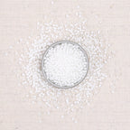 white seed beads
