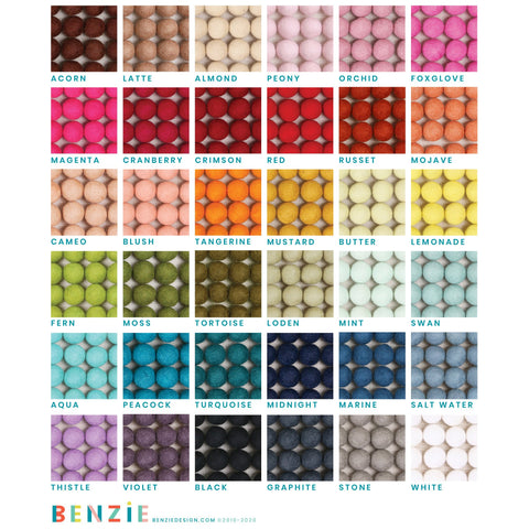 Latte Felt Balls – Benzie Design