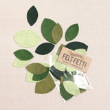 Felt-fetti Magnolia Leaf, die cut shapes