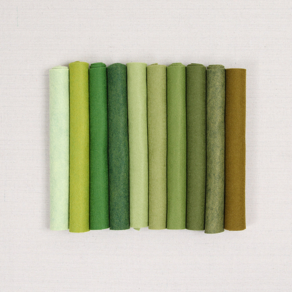 Citron Wool Blend Felt