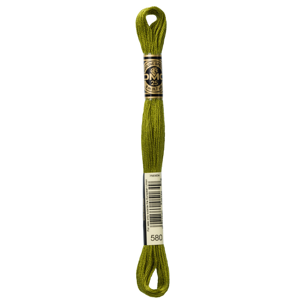 DMC Embroidery Floss, Green Palette