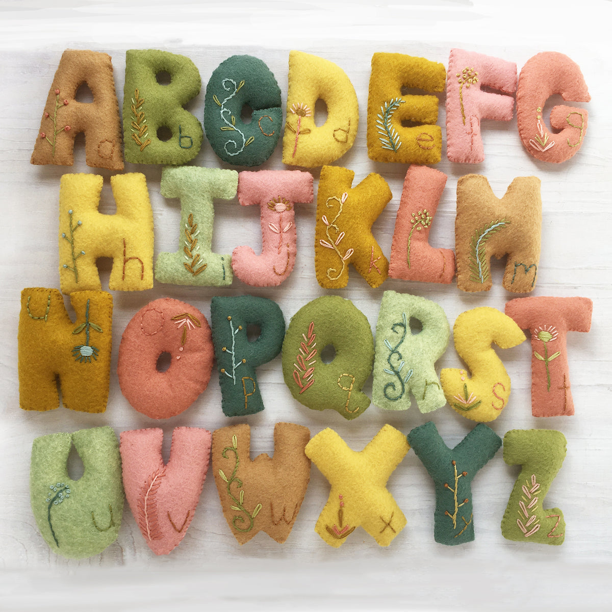 Alphabet Felt Pattern – Benzie Design