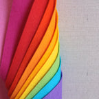 Tangerine Wool Blend Felt