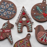 Bird - DIY Stitched Ornament Kit