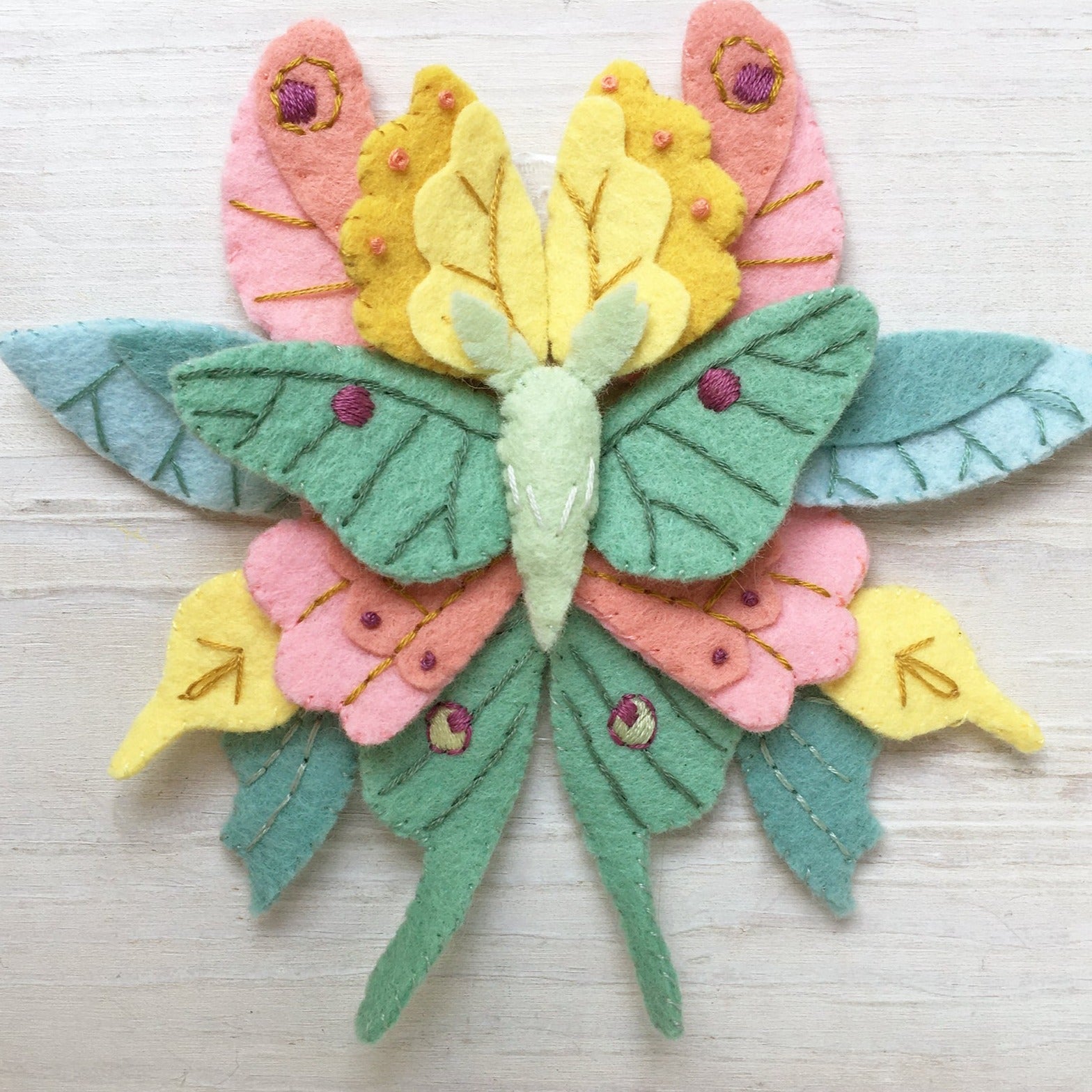 Butterflies and Moths Felt Pattern