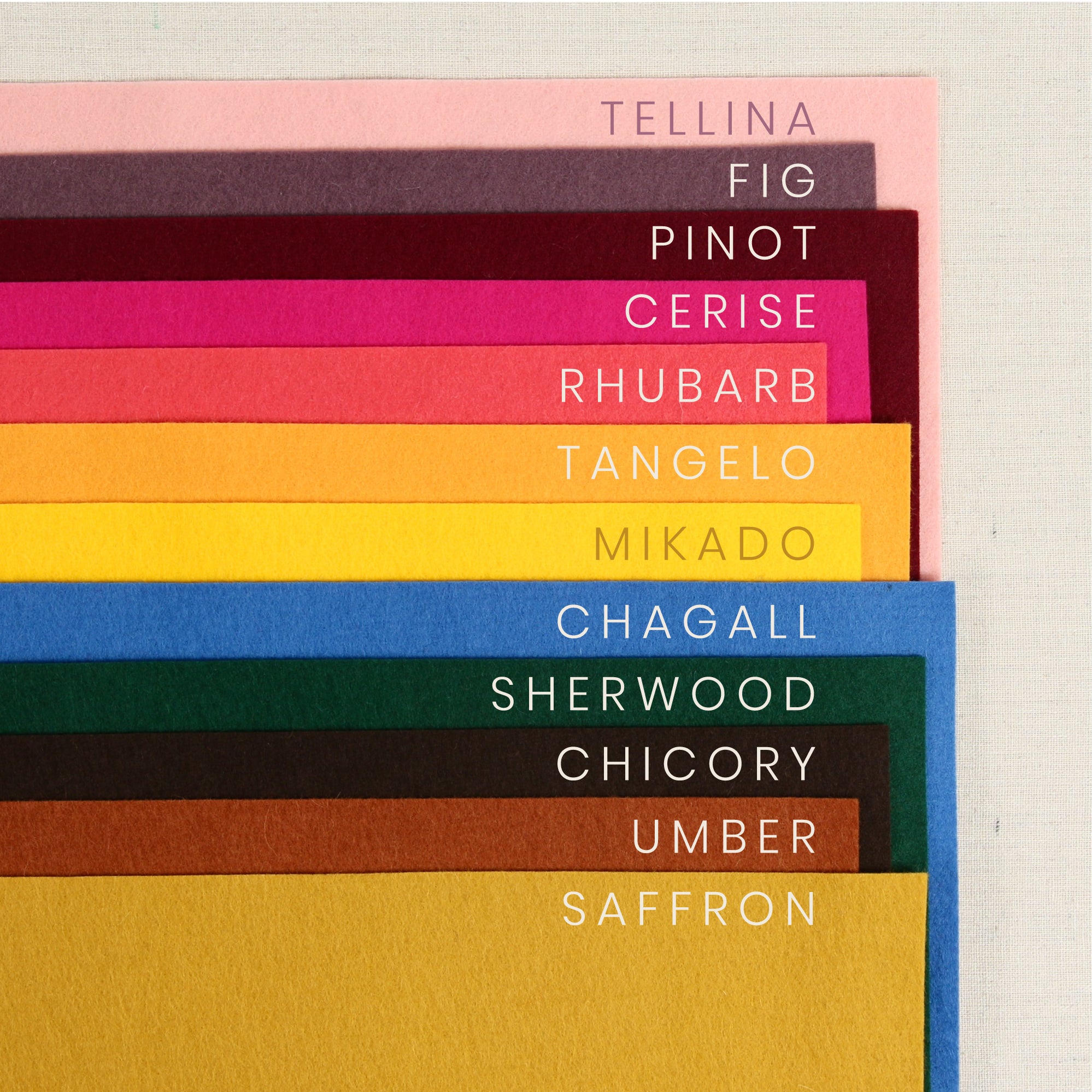 Saffron Pure Wool Felt