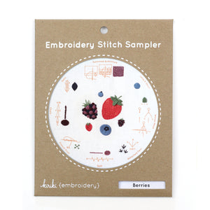 Berries-Embroidery Stitch Sampler