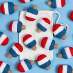 Red, White + Blue Popsicles