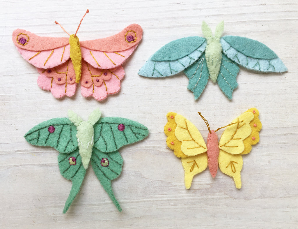Butterflies and Moths Felt Pattern