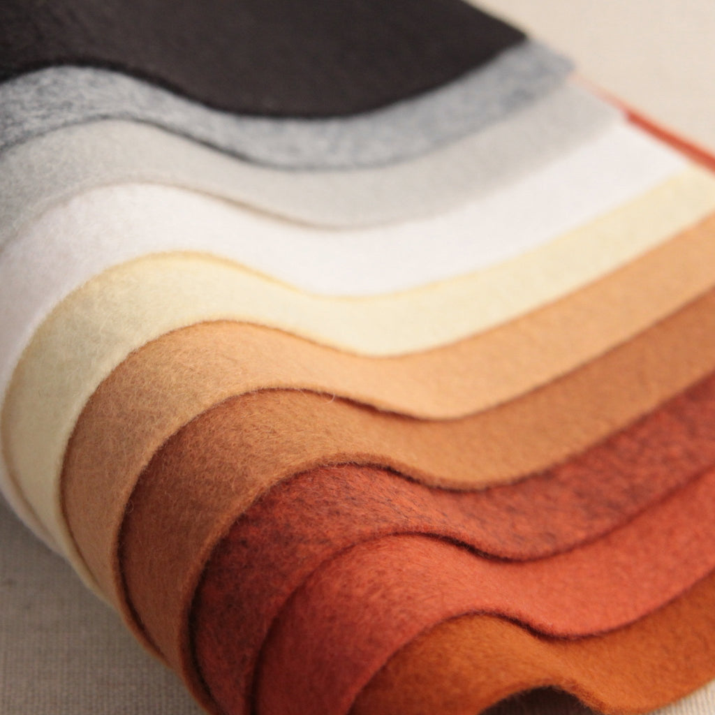 Cinnamon Wool Blend Felt