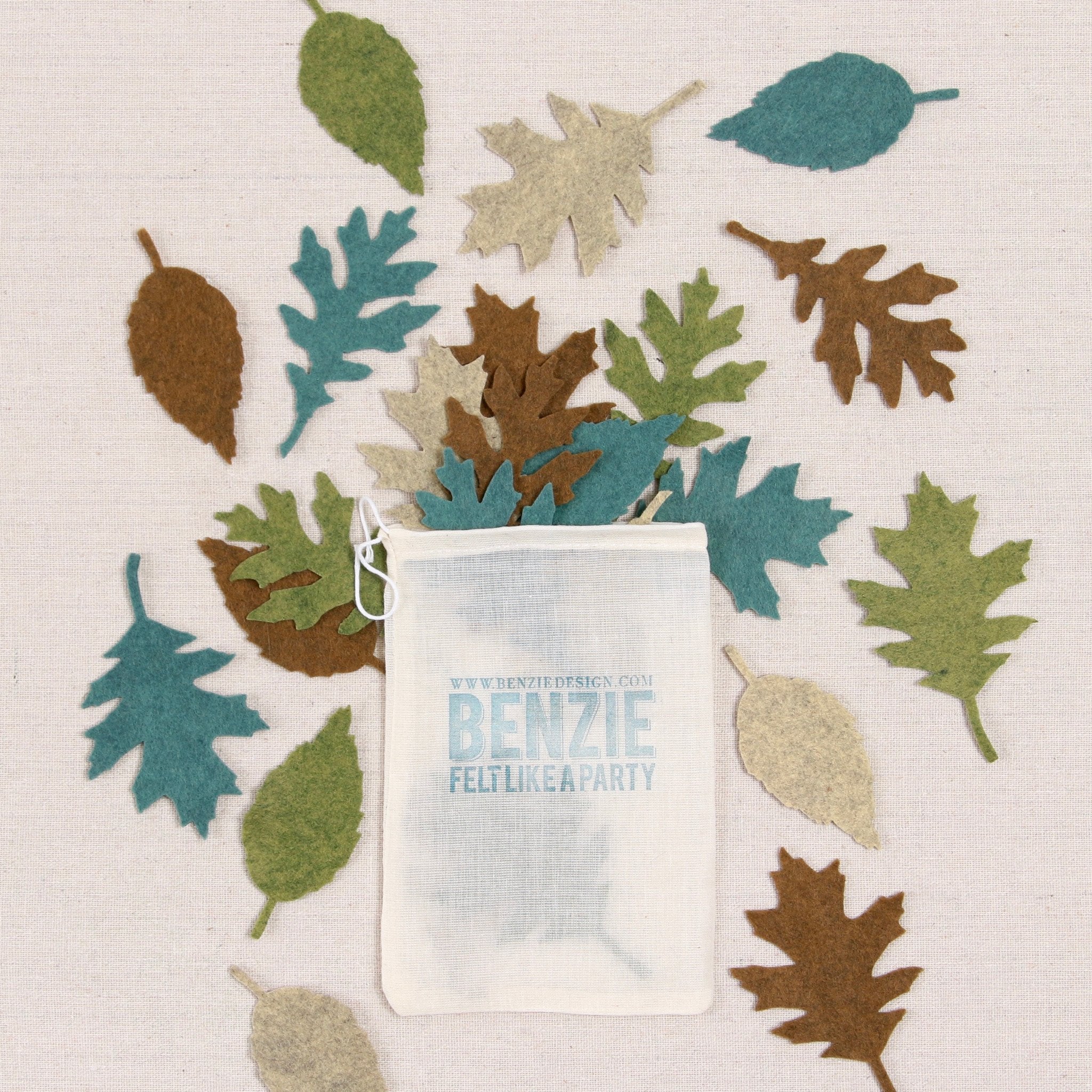 Felt-fetti Fall Leaves, die cut shapes