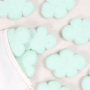 Felt Clouds in Mint