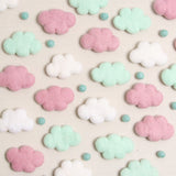 Felt Clouds in Almond