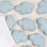 Felt Clouds in Light Sky