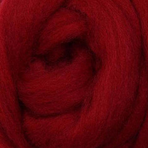 Crimson Corriedale Roving, 1oz