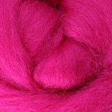 Fuchsia Corriedale Roving, 1oz